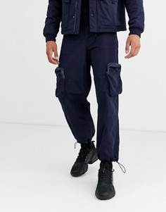 Темно-синие брюки-карго от комплекта ASOS DESIGN