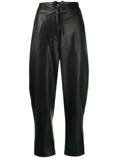 Nehera BLACK LEATHER PANTS,