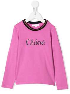 Chloé Kids футболка с длинными рукавами