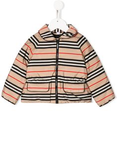 Burberry Kids куртка Mollie в полоску