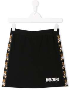 Moschino Kids юбка с принтом