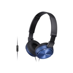 Гарнитура Sony MDR-ZX310AP, 3.5 мм, накладные, голубой [mdrzx310apl.ce7]