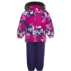 Комплект куртка/полукомбинезон Huppa Avery, цвет: фиолетовый/фуксия