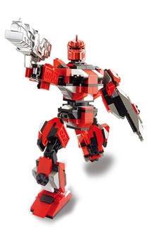 Конструктор SLUBAN Супер Робот: Гефест 289 деталей (красный)
