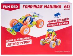 Конструктор Fun Red Гоночная машина, 60 деталей (разноцветный)