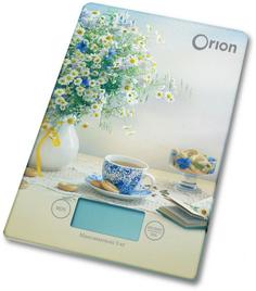 Кухонные весы Orion ВБК-СП01-5КГ (голубой, серый) Орион