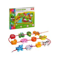 Развивающая игрушка BONDIBON Бусины для нанизывания (разноцветный)
