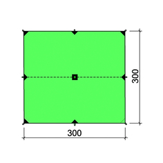 Туристический тент BASK CANOPY SILICONE 3x3 3522S