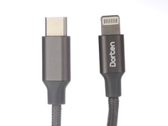 Аксессуар Dorten Metallic Series USB-C to Lightning 1.2m Space Grey DN400300