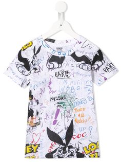 Little Eleven Paris graffiti print T-shirt