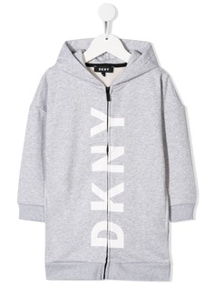 Dkny Kids куртка с капюшоном и логотипом