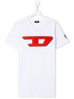 Diesel Kids футболка с нашивкой-логотипом