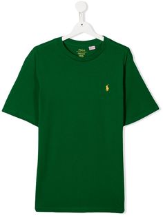Ralph Lauren Kids футболка с вышитым логотипом