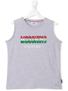 Moschino Kids топ с логотипом Couture!