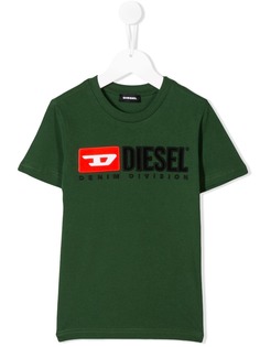 Diesel Kids футболка с вышитым логотипом