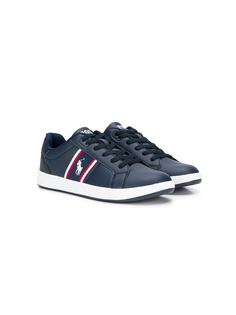 Ralph Lauren Kids TEEN logo embroidered sneakers