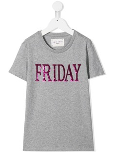 Alberta Ferretti Kids футболка с логотипом Friday