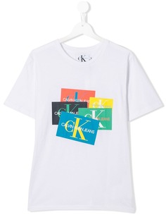 Calvin Klein Kids футболка с контрастным логотипом