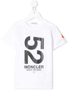 Moncler Kids футболка с принтом 52