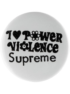 Supreme брошь I Love Power Violence