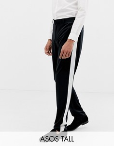 Черные зауженные брюки ASOS DESIGN Tall-Черный