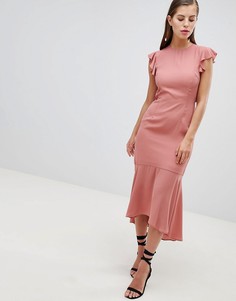 Платье-футляр с оборками Hope & Ivy-Розовый