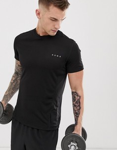 Черная спортивная футболка из быстросохнущей ткани ASOS 4505-Черный