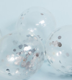 10 воздушных шаров с серебристыми блестками Ginger Ray-Мульти