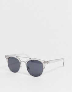 Солнцезащитные очки в прозрачной оправе с синими стеклами Burton Menswear-Синий