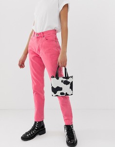 Розовые джинсы в винтажном стиле с завышенной талией Dr Denim Nora-Розовый