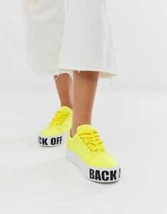 Кроссовки со шнуровкой Kendall + Kylie-Желтый