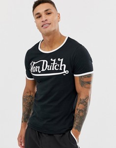 Футболка с логотипом Von Dutch-Черный