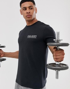 Черная футболка с логотипом Lyle & Scott Fitness-Черный