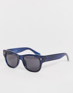 Квадратные солнцезащитные очки в темно-синей оправе AJ Morgan-Темно-синий