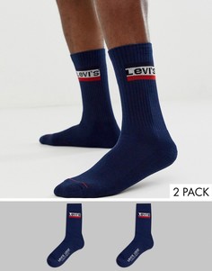 Набор из 2 пар темно-синих носков Levis-Темно-синий