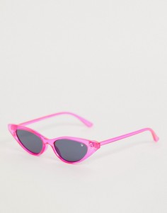 Неоново-розовые круглые солнцезащитные очки Dusk To Dawn - Sophia-Розовый
