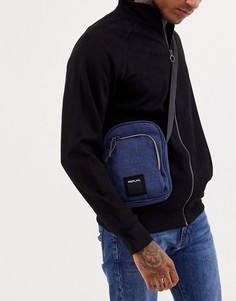 Синяя джинсовая сумка через плечо с логотипом Replay-Синий