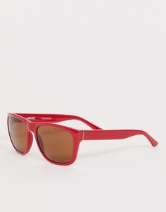 Красные солнцезащитные очки в квадратной оправе Levis-Красный