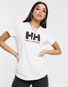 Белая футболка с логотипом Helly Hansen-Белый