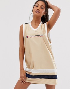 Золотистое платье с логотипом Tommy Hilfiger Sport-Золотой