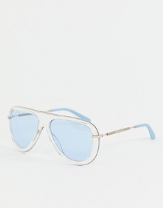 Коричневые солнцезащитные очки Calvin Klein Jeans CKJ19704S-Очистить
