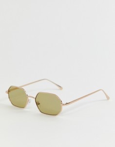 Квадратные солнцезащитные очки AJ Morgan-Золотой