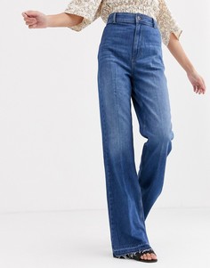 Расклешенные джинсы Free People - Mindy rigid-Темно-синий
