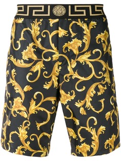Versace плавательные шорты с узором в стиле барокко