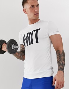 Белая футболка с логотипом HIIT-Белый