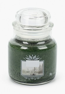 Свеча ароматическая Yankee Candle маленькая в стеклянной банке Вечнозеленая хвоя Evergreen Mist 104гр / 25-45 часов
