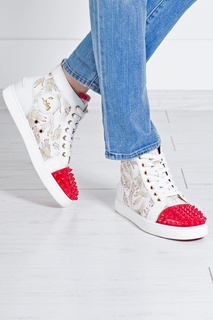 Тканевые кеды Lou Spikes Woman Christian Louboutin