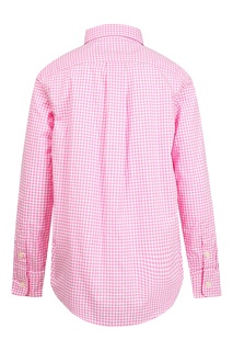 Розовая рубашка в клетку Ralph Lauren Kids