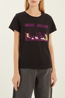 Черная футболка с принтом The Marc Jacobs