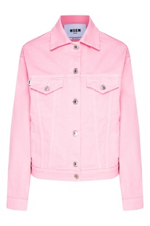 Розовая куртка из хлопка Msgm